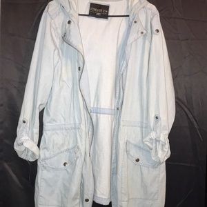 Forever 21 oversized jean jacket plus sized
